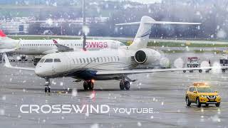 Bombardier JETS Planespotting January 2023 Zurich Airport GL7T Global7500 [upl. by Laikeze]