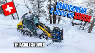 ❄ DÉNEIGEMENT dans les ALPES SUISSES🇨🇭 avec une TRIAXIALE FINLANDAISE 🇫🇮 elle déneige PARTOUT 💪 [upl. by Sula60]