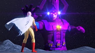 GALACTUS vs Saitama One Punch Man EPIC Battle Crossover [upl. by Echikson242]