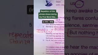 Exposure by Wilfred Owen  60 Second Poem Analysis  GCSE English 2024 Exams Shorts [upl. by Inalial]