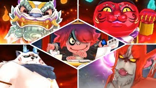 Yokai Watch Blasters  All Bosses [upl. by Gierk]