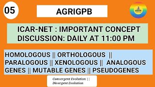 ICAR NET  Important Concept Discussion  homologous  Analogous  orthologous genes icarnet2024 [upl. by Epillihp376]