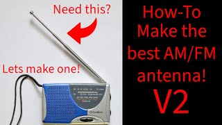 Terk Tower indoor AMFM HD Radio antenna review amp test [upl. by Aiykan]