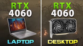 RTX 4060  Laptop vs Desktop  Test in 8 Games  1080p [upl. by Rosalie824]