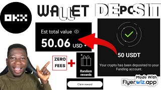 How to deposit on OKX  Get rewards and claim bonus up to 50  New users only [upl. by Morette]