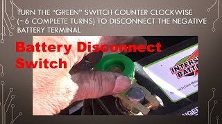 Battery disconnect switch installation on a 12V car battery [upl. by Rabaj]