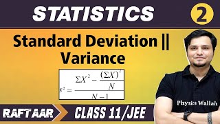 Statistics 02  Standard Deviation Variance  Class 11JEE  RAFTAAR [upl. by Sallyann882]