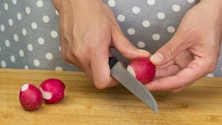 Ensalada de pepino y rábano con una salsa ligera y cremosa de yogur  GustosoTV [upl. by Anagrom]