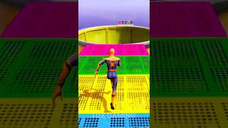 GTA 5 Epic Water Ragdolls  SpiderMan Jumps  Fails SpiderMan vs Minions amp Hulk shortsfeed gta [upl. by Elsy]