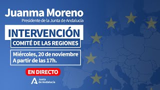 🔴 DIRECTO  Intervención telemática en el pleno del Comité de las Regiones [upl. by Aldercy]