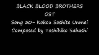 Black Blood Brothers OST 30 Kokou Soshite Unmei [upl. by Calvina]