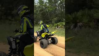 Yfz450 vs Raptor 700R yamaha yfz450r raptor700r atv atvracing yfz450r offroad quadbike [upl. by Seldun]