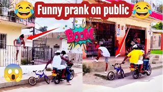 Funny prank on public 😂😜😱  best prank of 2024  justfun3004q6h [upl. by Uah]