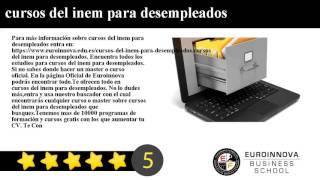 cursos del inem para desempleados [upl. by Anirok377]