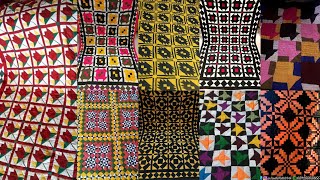 Sindhi Quilts Designs 👌😍  Latest Sindhi Ralli Designs Ideas  HandMadeRalli [upl. by Ahsilra388]