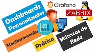 Monitoramento em Redes com ZABBIX  Dashboards com Grafana [upl. by Iniffit]