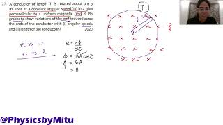 Motional EMF E  blv EMI Class 12 Physics Practice questions [upl. by Yrtnahc]