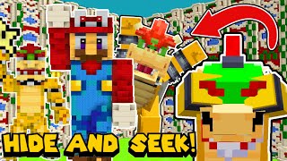 Minecraft Mario Statue HIDE AND SEEK  Nintendo Fun House 18 [upl. by Eahsal43]