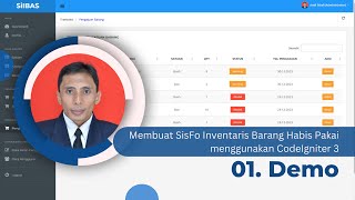 01 Membuat SisFo Inventaris Barang Habis Pakai  Demo [upl. by Anaujal]