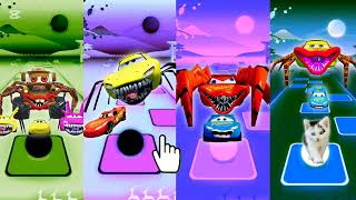 ⚜️Shin Metter🆚Shin McQueen🆚Lightning McQueen⚜️Tiles Hop EDM rush🎶🎧🎹Music Gameplay🎯👾Who is the best🥇🏆 [upl. by Nirrej]