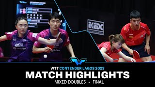 Jang WoojinJeon Jihee vs Xiang PengLiu Weishan  XD Final  WTT Contender Lagos 2023 [upl. by Idyh]