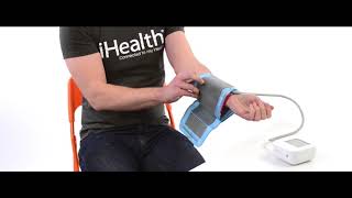 How to measure blood pressure iHealth Track Wireless Upper Arm Blood Pressure Monitor [upl. by Lorette]