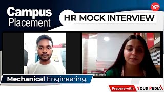 HR Snap for Campus Placement  Mechanical Engg  Interview tips that will help students in selection [upl. by Minabe]