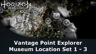 Horizon Zero Dawn Vantage Point Explorer Museum Location Set 1  3 [upl. by Aikahc]