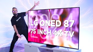 New LG 75 inch QNED87 4K TV 2024  Unboxing amp Impressions [upl. by Cort]