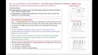 What is compounding in steam turbine and why it is needed  M324  Thermal Engineering in Tamil [upl. by Oiracam]