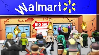 ROBLOX WALMART RAID WITH 1000 PEOPLE [upl. by Drhacir]