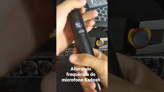 alterando a frequência do microfone kadosh K4M [upl. by Lebasiram464]