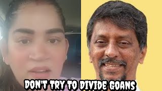 SHREHA DHARGALKAR PEREIRA MESSAGE TO GOANS ON FR BOLMAX PAREIRA ISSUE [upl. by Vena]