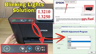 epson l3250 l3210 service required  Epson l3210 l3250 resetter Epson l3250 resetter free download [upl. by Ynohtnael]