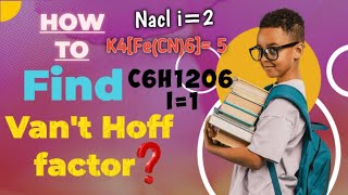 How to find vant Hoff factor Vant Hoff factor according Mcq solutions🤔solutionvant factorstd12 [upl. by Almire548]