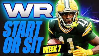 🔥 WEEK 7 WR MUST StartSit Analysis 🚀  2024 Fantasy Football Advice [upl. by Graehl]