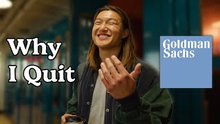 How to get a Job at Goldman Sachs and why I quit [upl. by Shig]