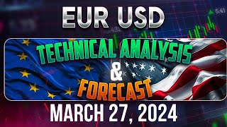 Latest EURUSD Forecast and Elliot Wave Technical Analysis for March 27 2024 [upl. by Ollopa781]