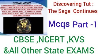 Hornbill ch 3 Discovering Tut The Saga Continues mcqs part 1 kvs all state exams [upl. by Emmy]