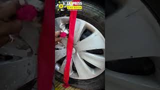 How to Do Premium Tire and Alloy Cleaning Service  Exppress Car Wash [upl. by Meunier]