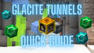 Quick Glacite Tunnels Overview Guide  Hypixel Skyblock [upl. by Ihcas]