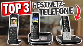 Die besten DECT FESTNETZTELEFONE 2024  Top 3 Kabellose Festnetztelefone [upl. by Ilzel788]