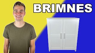 Easy to Follow Brimnes Cabinet with Doors IKEA Tutorial [upl. by Annauqal966]