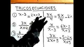 Trucos Para Ecuaciones Algebraicas en Matematicas [upl. by Deach]