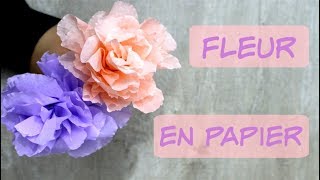 Fleur en Papier Crépon très facile [upl. by Tray]