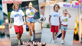 Meeting Mini Justin Bieber amp Hailey Baldwin 💍 Exclusive LIVE Proposal [upl. by Eimmas]