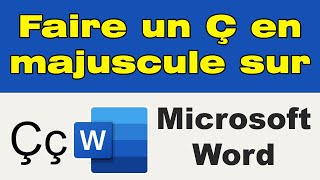 Comment faire un ç en majuscule sur Word avec le clavier pc [upl. by Aseret]