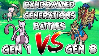 We Catch Randomized Pokemon From Different Generations Then We Battle Gen 1 VS Gen 8 [upl. by Mcgrody576]