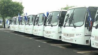 Más buses llegarán a Nicaragua en los próximos meses [upl. by Aitnuahs]