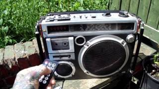 SD card cassette tape mp3 player with the JVC RC 500L BOOM BOX [upl. by Allemat]